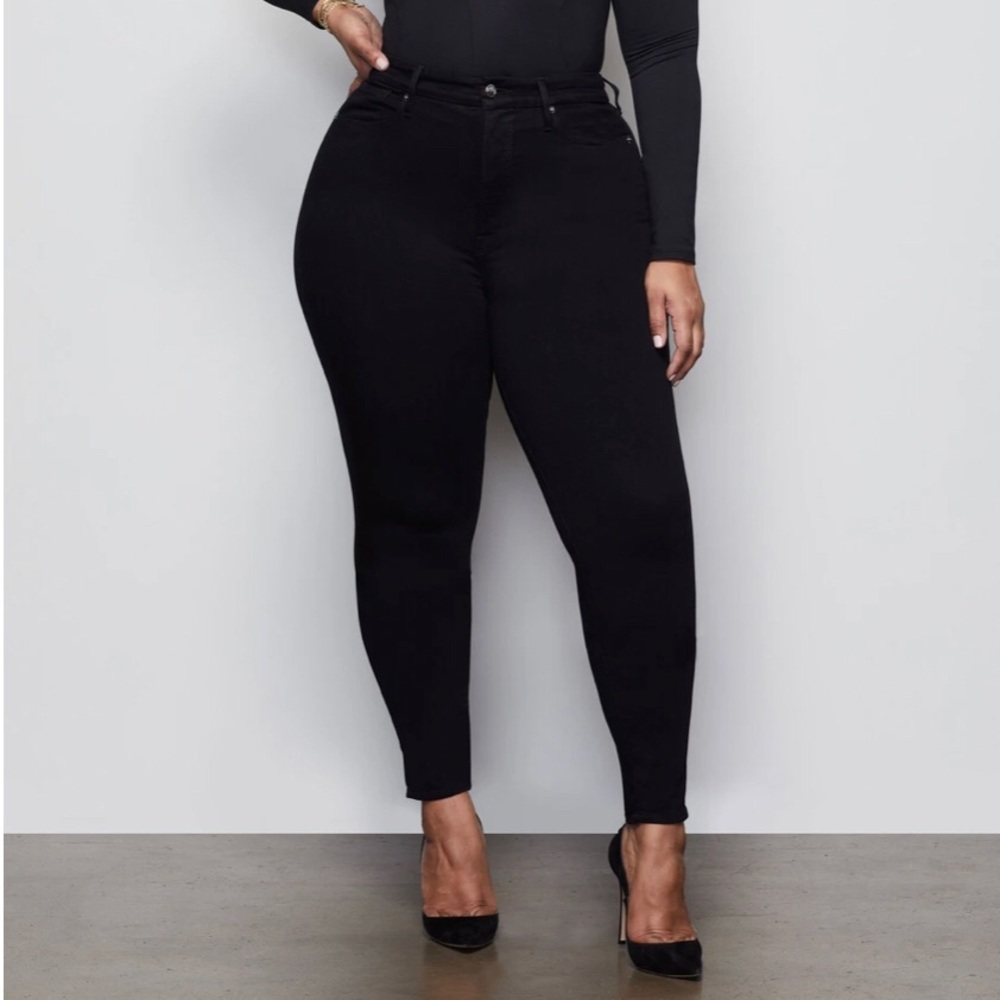 Good American Black Good Waist Jeans